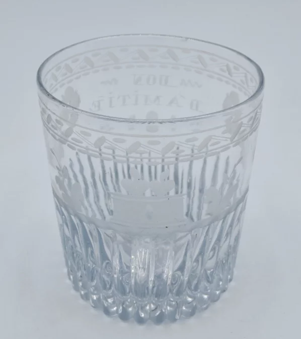 Verre début du XIXe siècle.