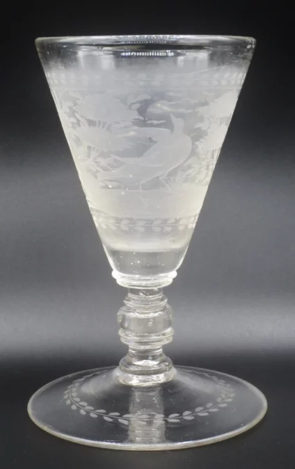 Verre de bohème, XVIIIe siècle.
