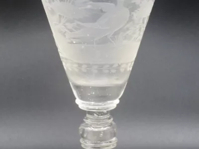 Verre de bohème, XVIIIe siècle.