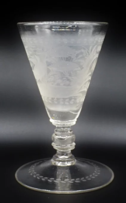 Verre de bohème, XVIIIe siècle.