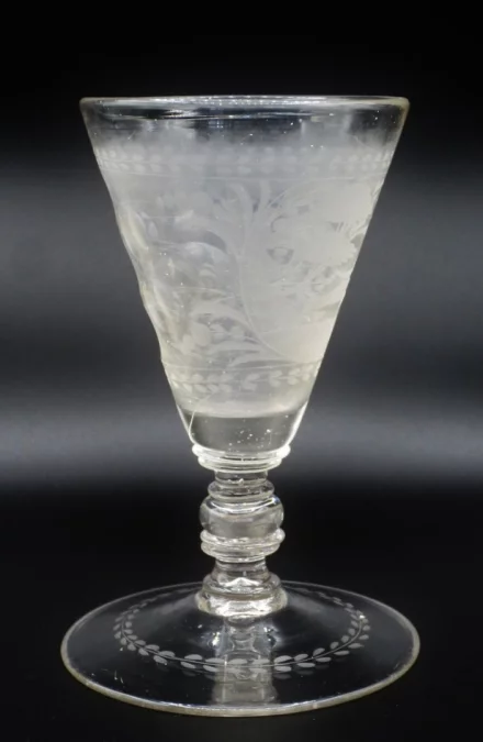 Verre de bohème, XVIIIe siècle.