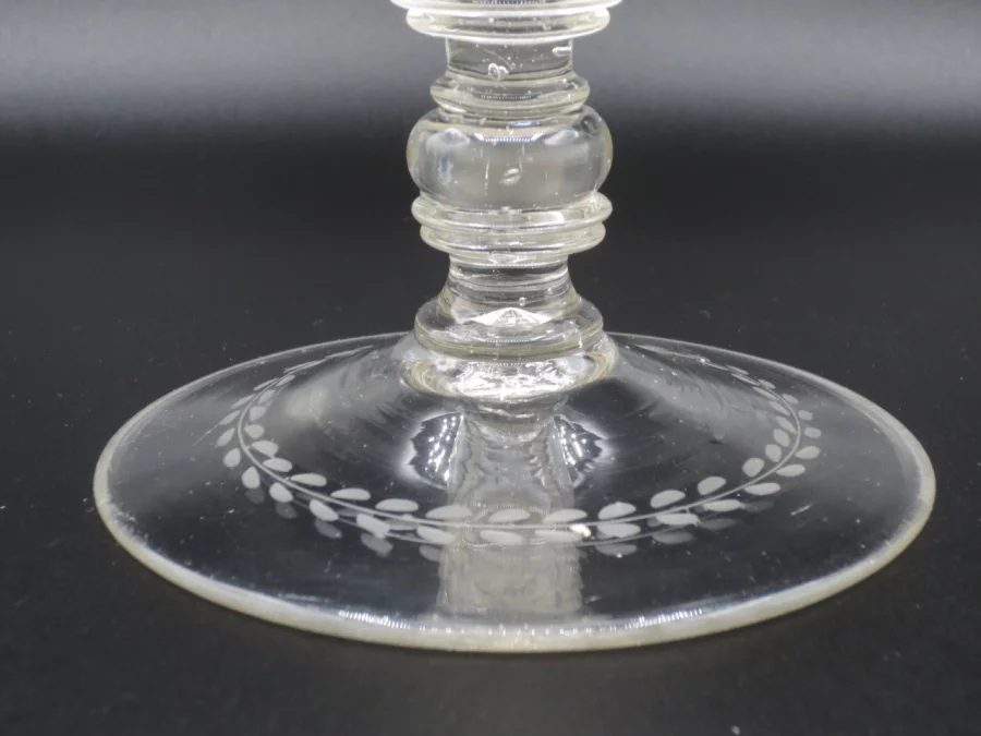 Verre de bohème, XVIIIe siècle.