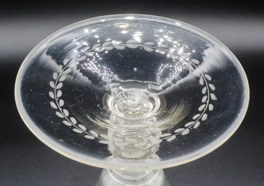 Verre de bohème, XVIIIe siècle.