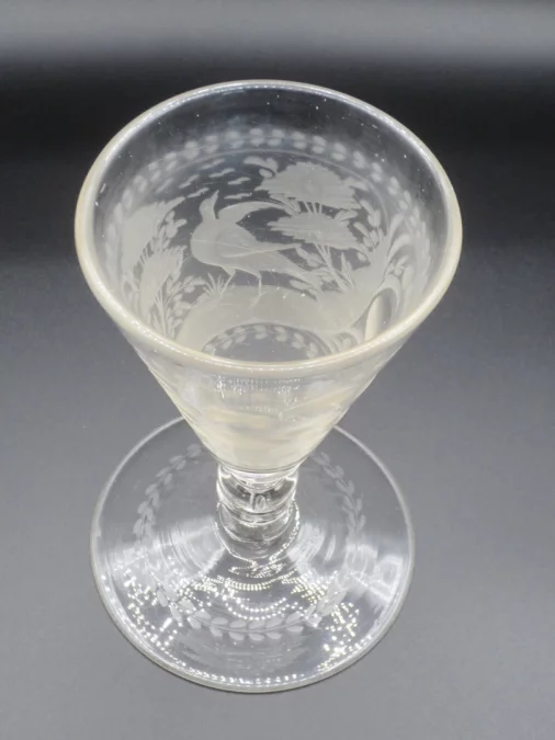 Verre de bohème, XVIIIe siècle.