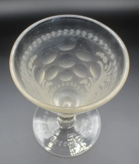 Verre de bohème, XVIIIe siècle.