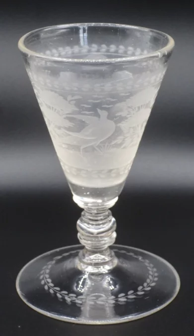 Verre de bohème, XVIIIe siècle.