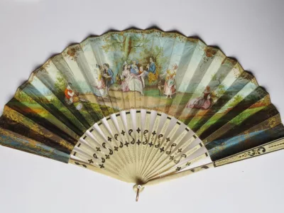 Éventail, deuxième moitié du XVIIIe siècle.