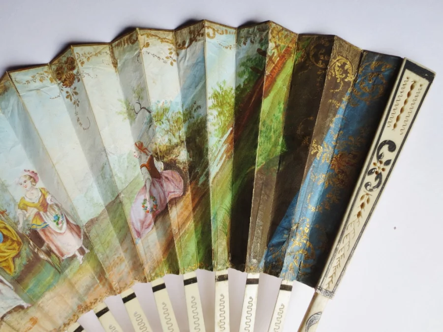 Éventail, deuxième moitié du XVIIIe siècle.