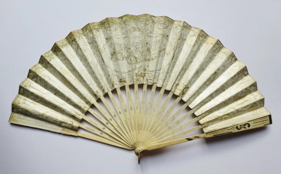 Éventail, deuxième moitié du XVIIIe siècle.