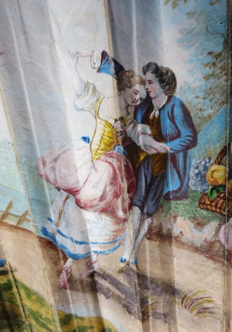 Éventail, deuxième moitié du XVIIIe siècle.