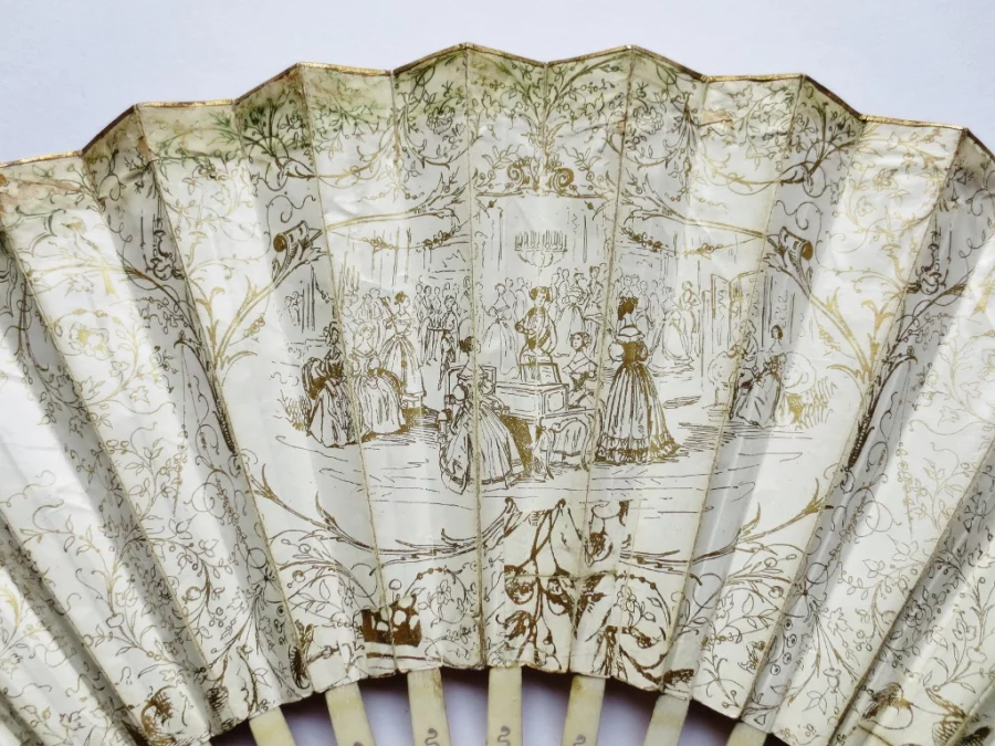 Éventail, deuxième moitié du XVIIIe siècle.