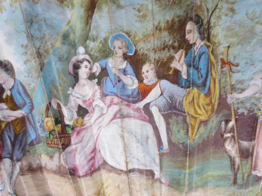 Éventail, deuxième moitié du XVIIIe siècle.