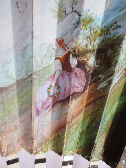 Éventail, deuxième moitié du XVIIIe siècle.