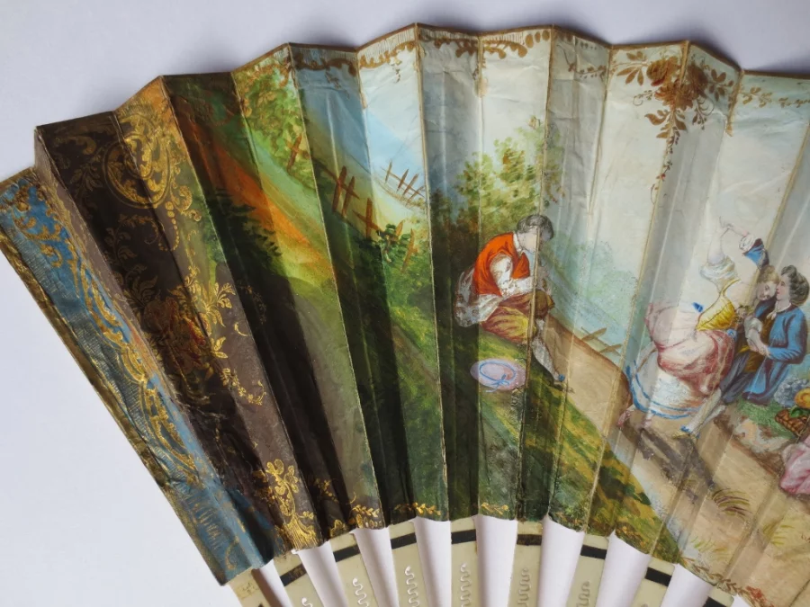 Éventail, deuxième moitié du XVIIIe siècle.