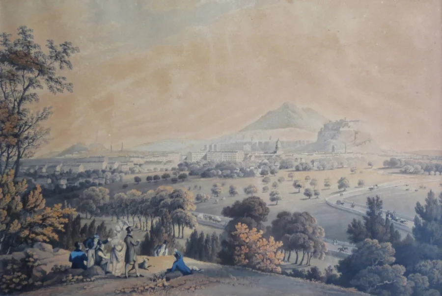 爱丁堡和格林诺克的版画