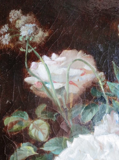 Bouquet signé C. Gontier, XIXe siècle.