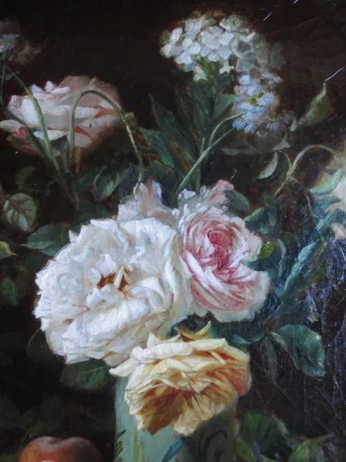 Bouquet signé C. Gontier, XIXe siècle.