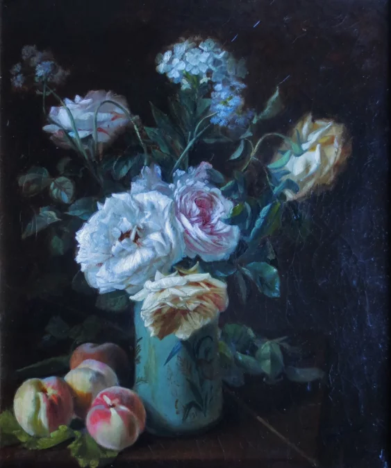 Bouquet signé C. Gontier, XIXe siècle.