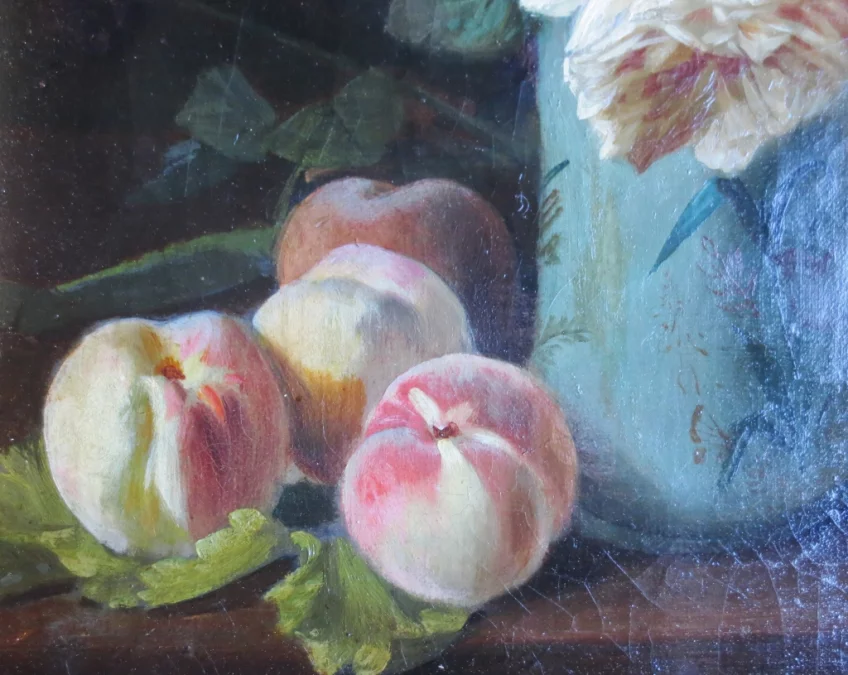 Bouquet signé C. Gontier, XIXe siècle.