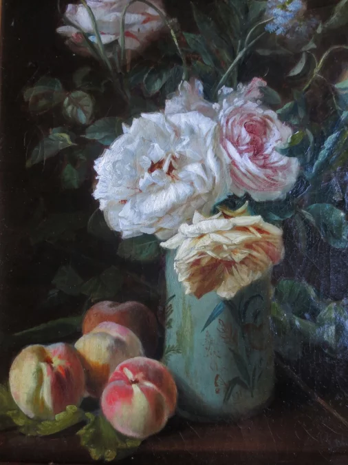 Bouquet signé C. Gontier, XIXe siècle.