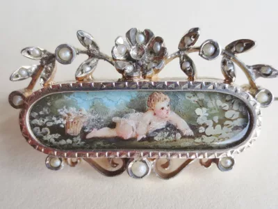 Broche en vermeil, Napoléon III.