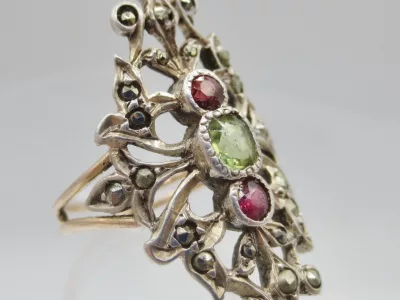 Marquise or et argent, XIXe siècle.