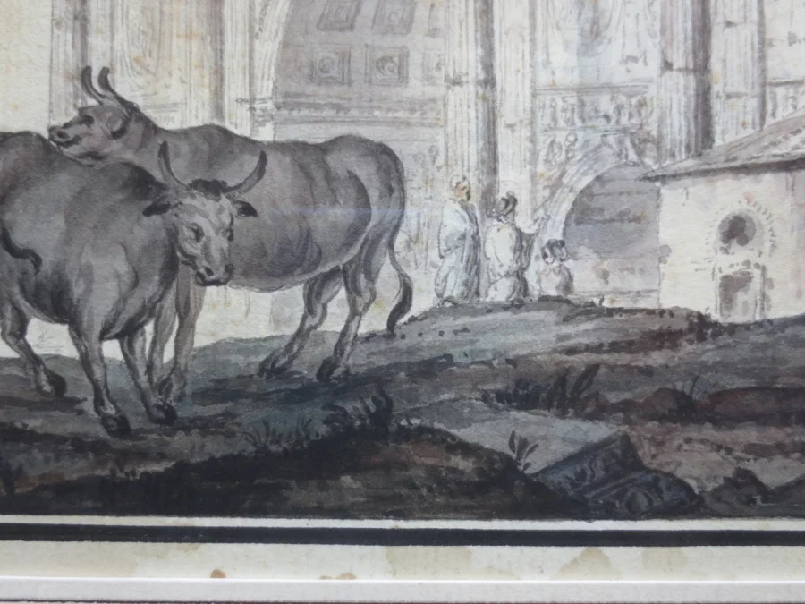 Arc de Constantin, Rome, suiveur d' Hubert Robert.