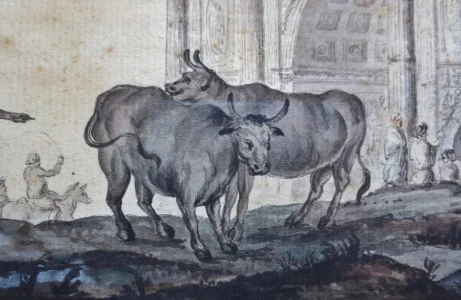 Arc de Constantin, Rome, suiveur d' Hubert Robert.