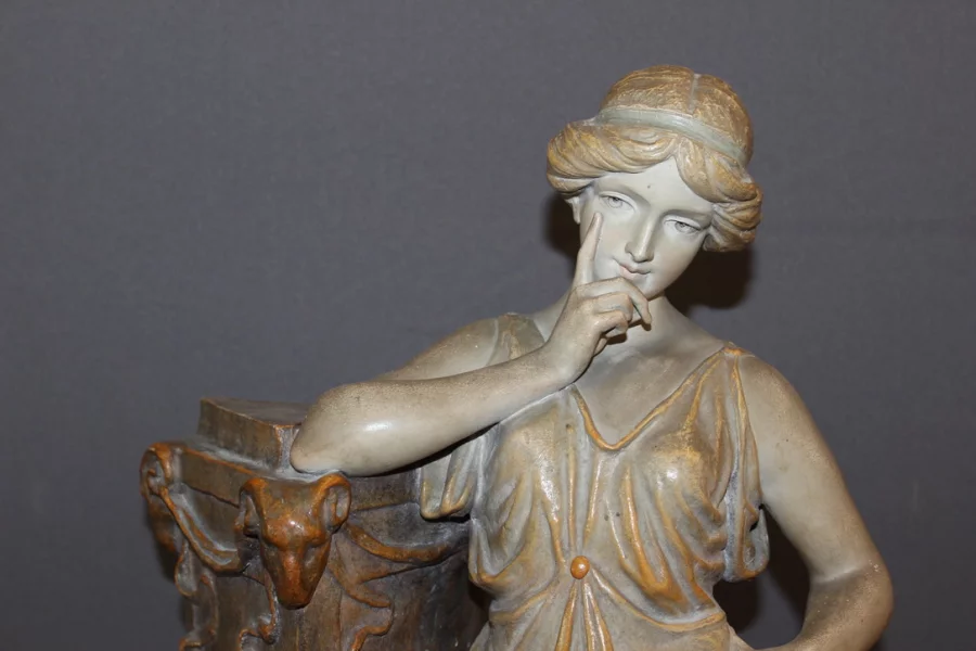 EARTHENWARE STATUETTE