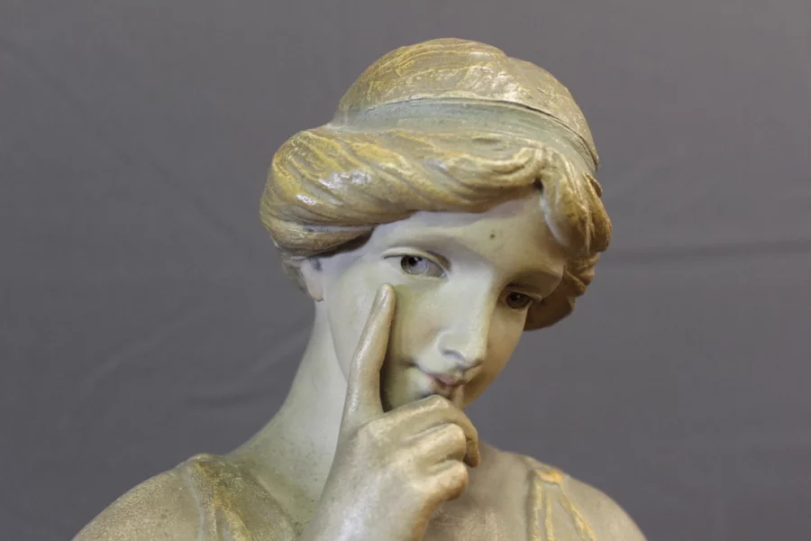 EARTHENWARE STATUETTE