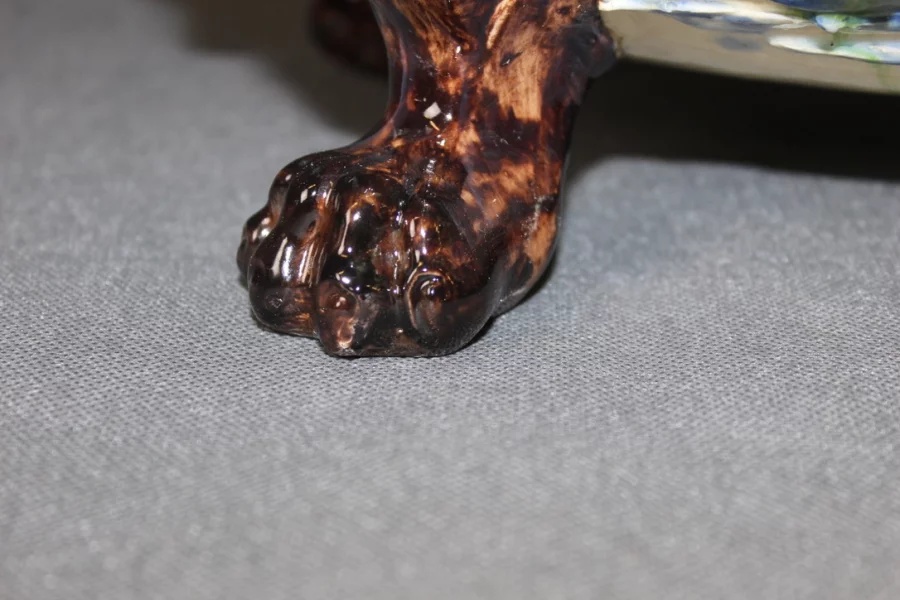 Jardinière En Céramique à Décor d'Oiseaux En Relief Fin XIX