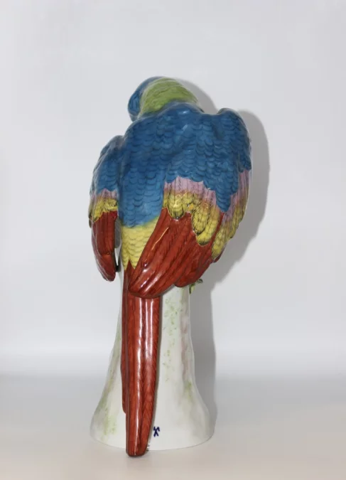 Perroquet En Porcelaine Dans Le Goût De Meissen XX