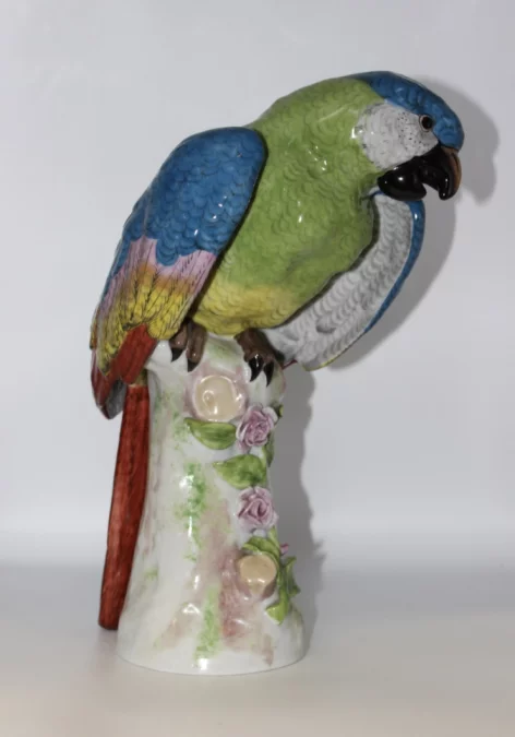 Perroquet En Porcelaine Dans Le Goût De Meissen XX