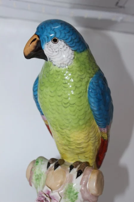 Perroquet En Porcelaine Dans Le Goût De Meissen XX
