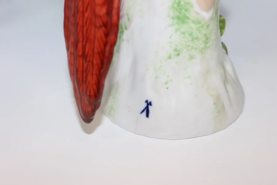 Perroquet En Porcelaine Dans Le Goût De Meissen XX