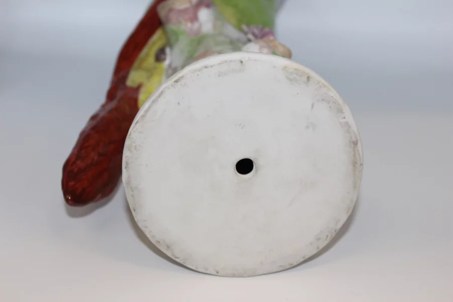 Perroquet En Porcelaine Dans Le Goût De Meissen XX