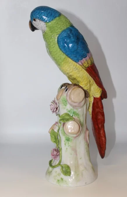 Perroquet En Porcelaine Dans Le Goût De Meissen XX