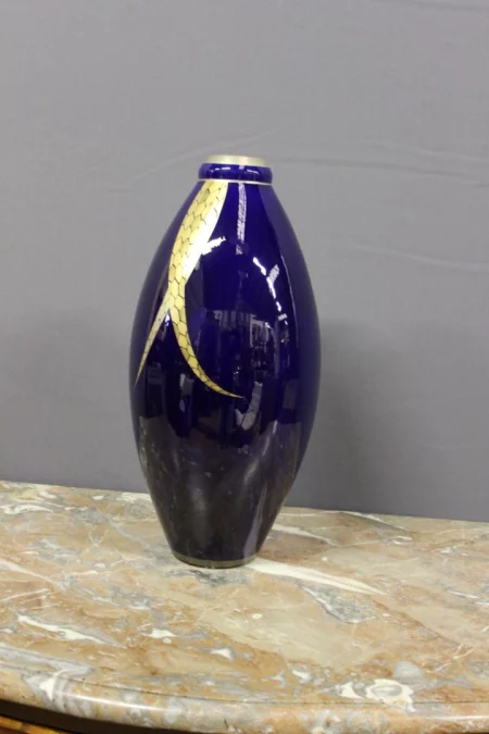 Grand Vase En Porcelaine d'époque  Art Déco Par Pinon Heuzé