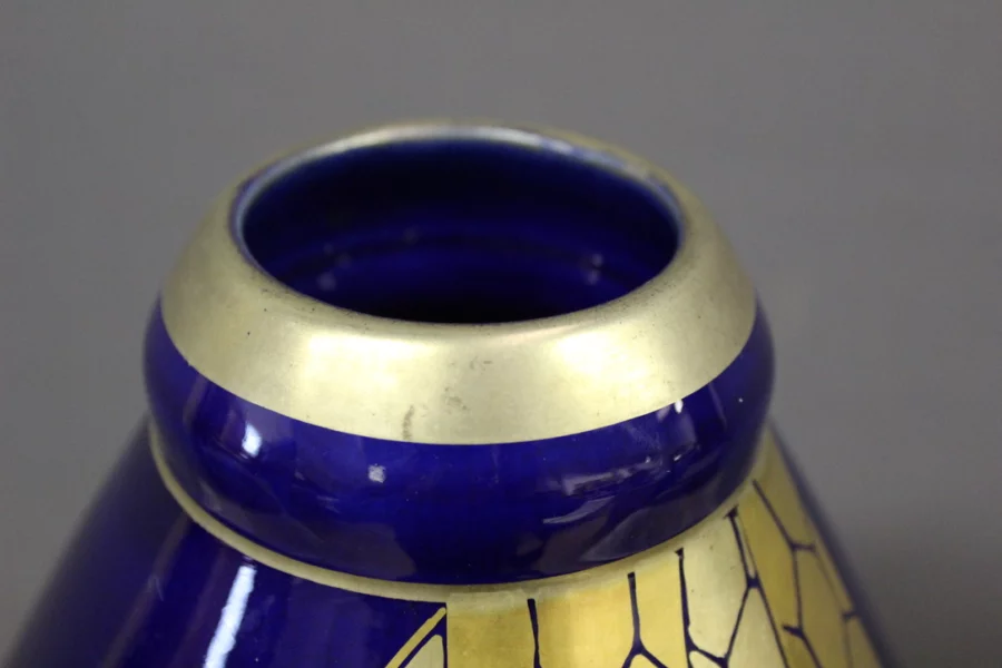 Grand Vase En Porcelaine d'époque  Art Déco Par Pinon Heuzé