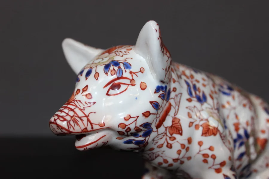 Cochon En Porcelaine Imari , Japon , Fin XIX