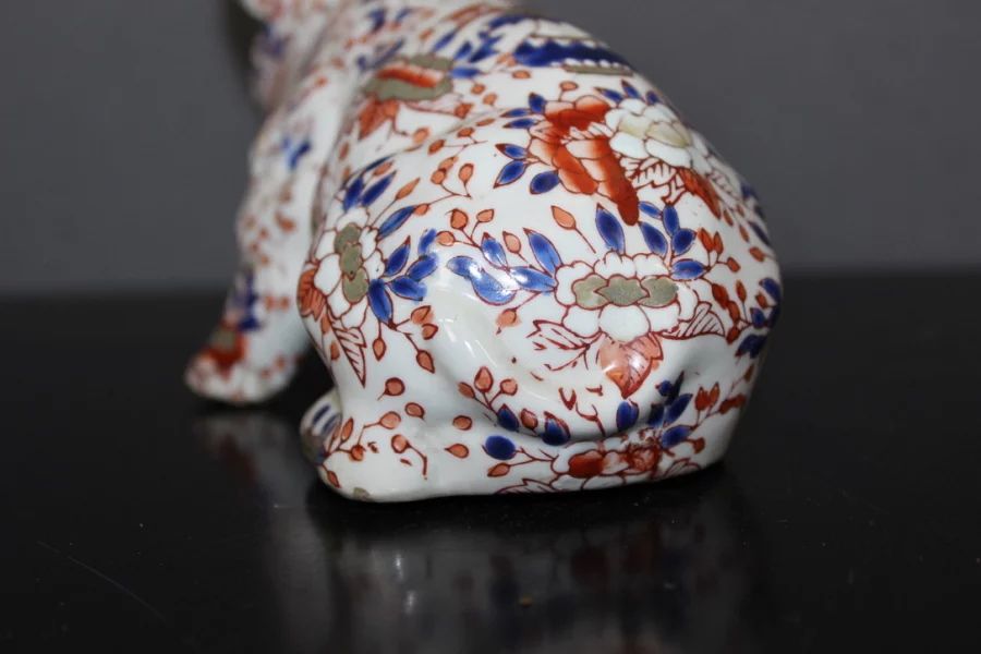 Cochon En Porcelaine Imari , Japon , Fin XIX