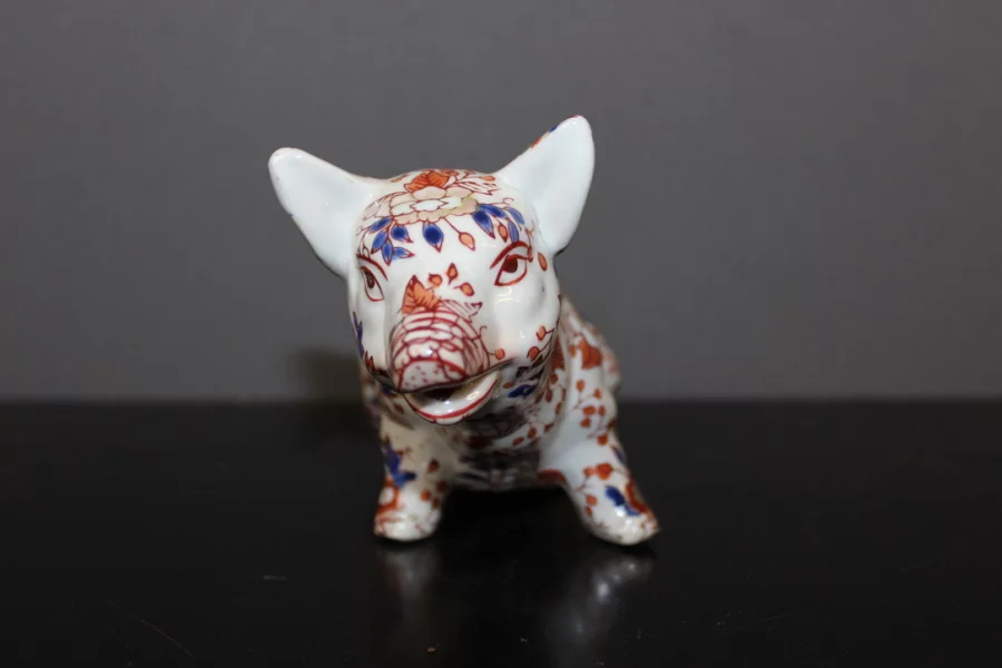 Cochon En Porcelaine Imari , Japon , Fin XIX