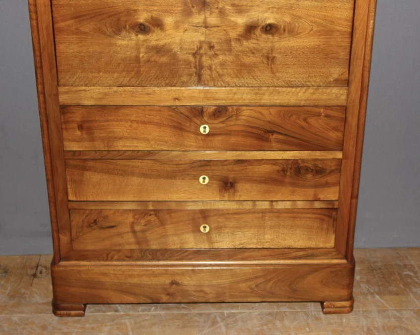 Secrétaire Louis Philippe En Noyer XIX