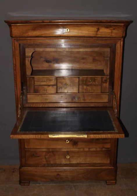 Secrétaire Louis Philippe En Noyer XIX