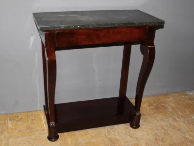 Petite Console d'époque Restauration En Acajou XIX