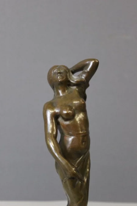 Bronze Femme Dansant Art Nouveau Par Heurtebise