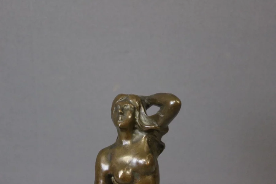 Bronze Femme Dansant Art Nouveau Par Heurtebise