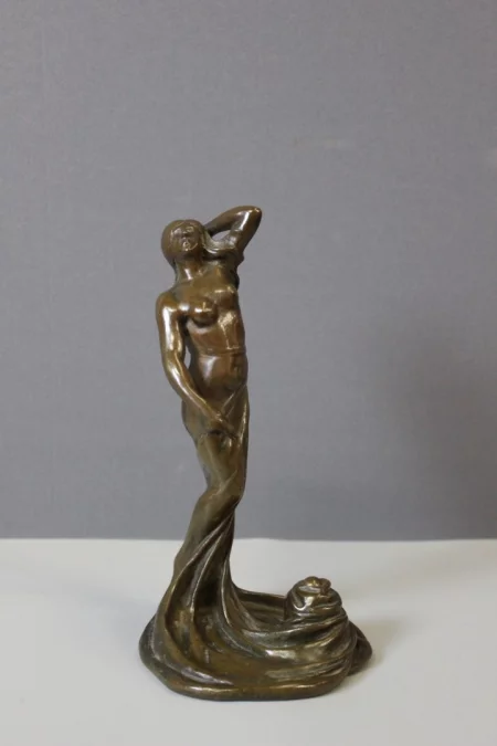 Bronze Femme Dansant Art Nouveau Par Heurtebise