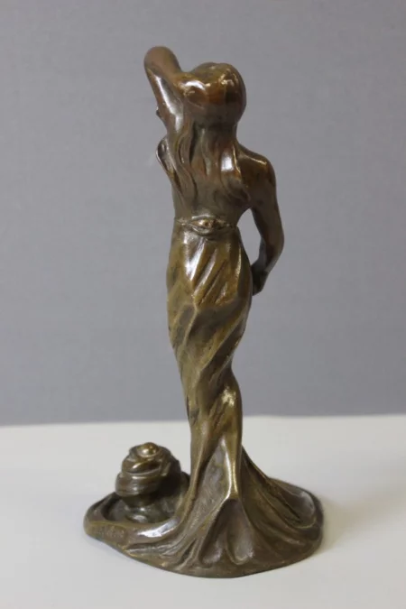 Bronze Femme Dansant Art Nouveau Par Heurtebise