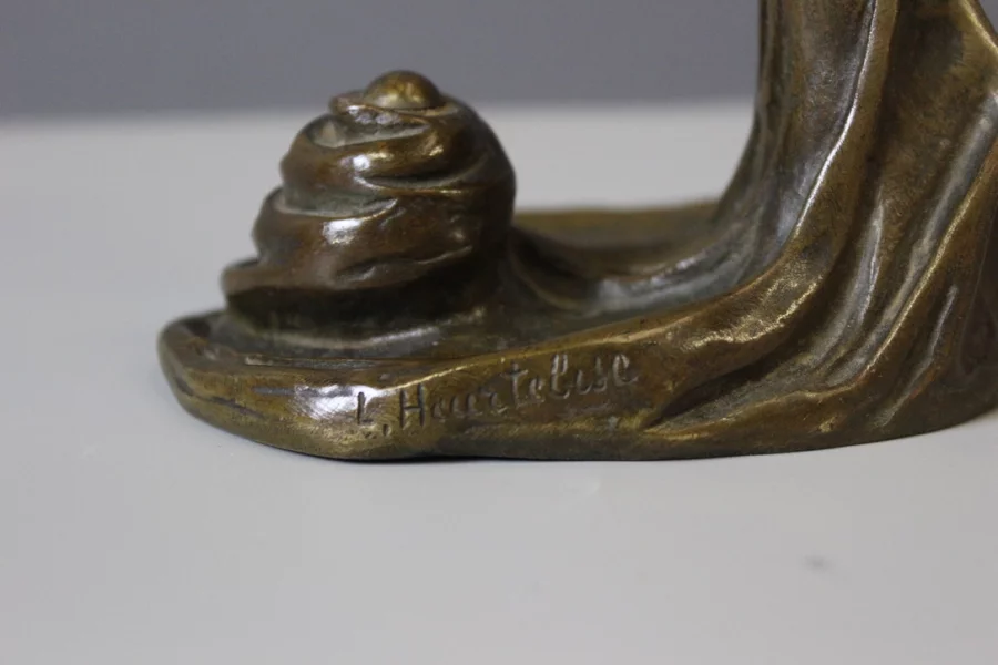 Bronze Femme Dansant Art Nouveau Par Heurtebise